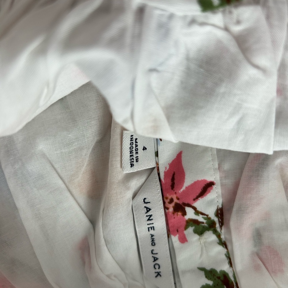 Janie and Jack Pink Floral blouse